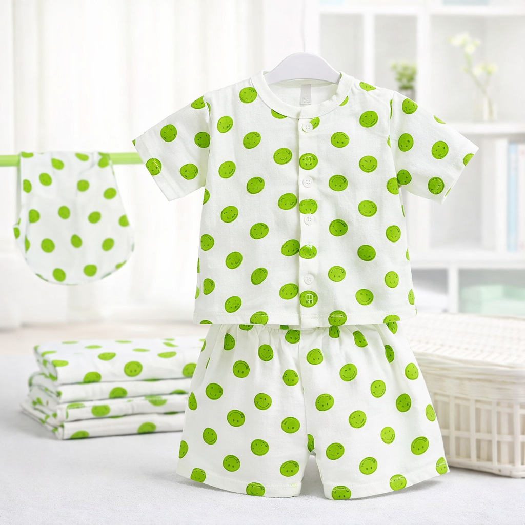 baba suit green smiles